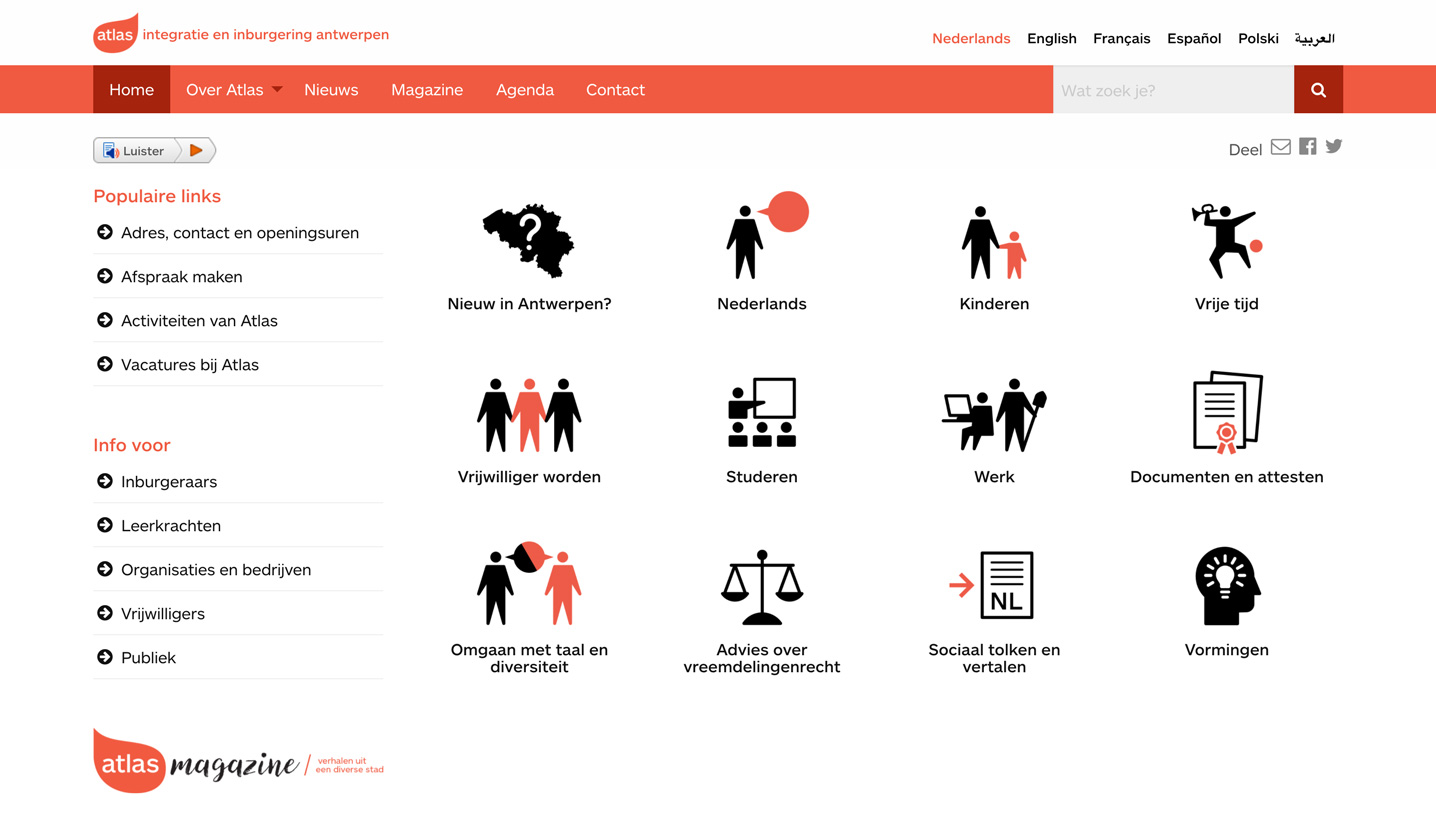 Atlas integratie & inburgering Antwerpen